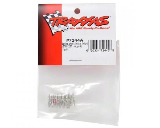 Traxxas Spring Shock (nickel finish) (GTR) (2.77 rate pink) (1 pair) — image 3 of 3