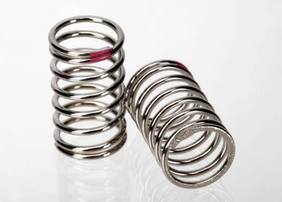 Traxxas Spring Shock (nickel finish) (GTR) (2.77 rate pink) (1 pair) — image 2 of 3