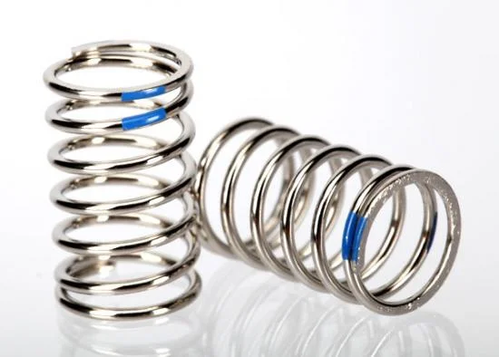 Traxxas Spring Shock (nickel finish) (GTR) (2.925 rate blue) (1 pair) — image 2 of 3