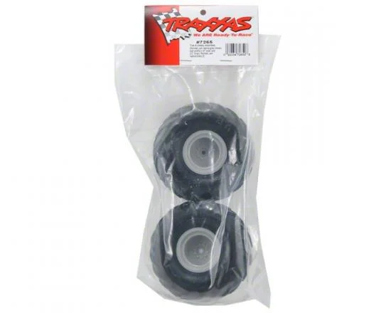 Traxxas Tires wheels assembled (grey wheels (dual profile 1.5 outer and 2.2 inner) dual profile tires) (2) — image 3 of 3