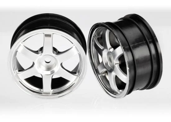 Traxxas Officially Licensed Volk Racing TE37 Wheels (satin chrome/chrome) — image 2 of 3