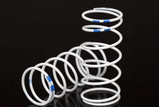 Traxxas Spring Shock white (GTR long) (0.892 rate blue) (1 pair) — image 2 of 3