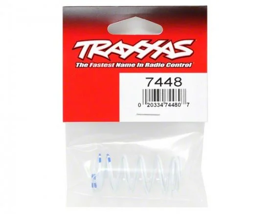 Traxxas Spring Shock white (GTR long) (0.892 rate blue) (1 pair) — image 3 of 3