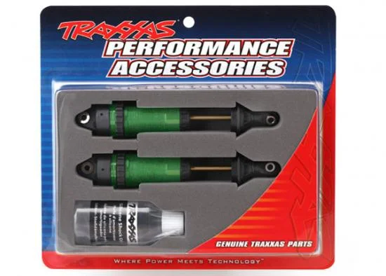 Traxxas Shocks GTR xx-long green-anodized PTFE-coated bodies with TiN shafts (fully assembled without springs) (2) — image 2 of 2