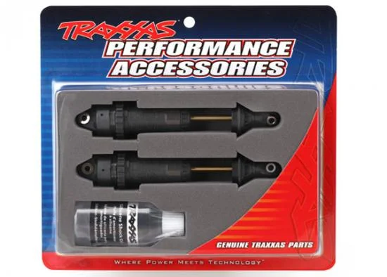 Traxxas Shocks GTR xx-long hard-anodized PTFE-coated bodies with TiN shafts (assembled) (2) (without springs) — image 2 of 3