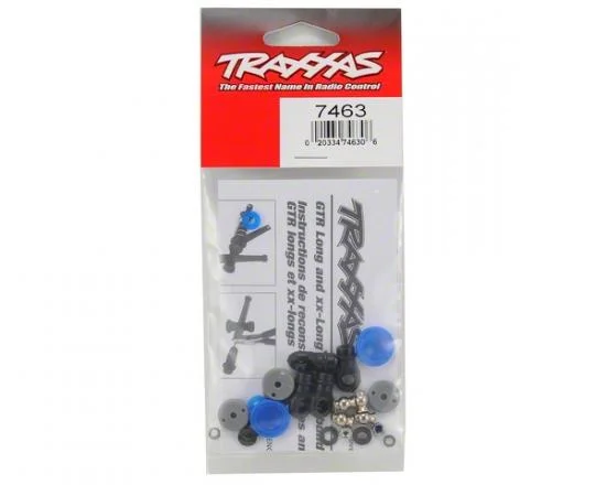 Traxxas Rebuild kit GTR long/xx-long Shocks (x-rings bladders pistons piston nuts Shock rod ends hollow balls) (renews 2 Shocks) &mdash; image 3 of 3