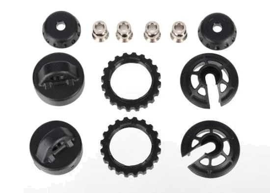 Traxxas Caps and spring retainers GTR long/xx-long Shock (upper cap (2)/ hollow balls (4)/ bottom cap (2)/ upper retainer (2)/ lower retainer (2) — image 2 of 3