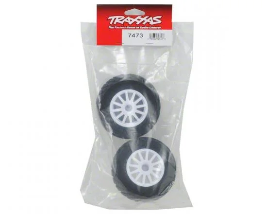 Traxxas Tires wheels assembled glued (White wheels BFGoodrich Rally gravel pattern tires foam inserts) (2) (TSM rated) — image 3 of 3