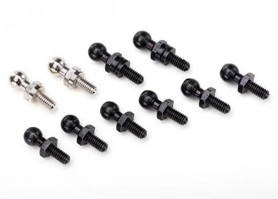 Traxxas Pivot balls: black (6) silver (2) black (long) (2) &mdash; image 2 of 2