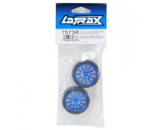 Traxxas 12-Sp Blue Wheels - Slick Tires — image 3 of 3