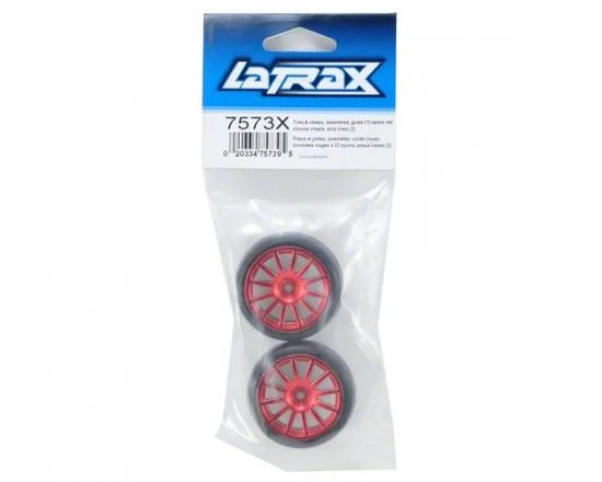 Traxxas 12-Sp Red Wheels - Slick Tires — image 3 of 3