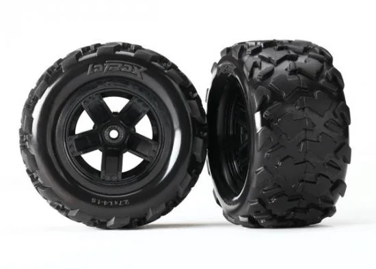 Traxxas Tires wheels assembled glued (Teton 5-spoke wheels Teton tires) (2) — image 2 of 3