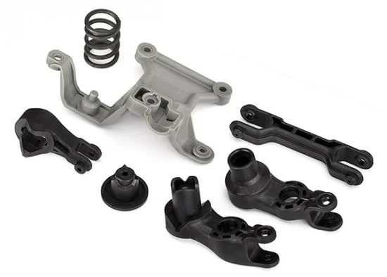 Traxxas X-MAXX Steering bellcranks/ bellcrank support/servo saver/ servo saver spring/ draglink/ 3x20mm shoulder screws (2) — image 2 of 2