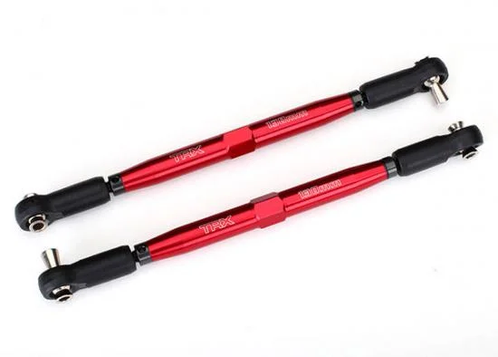 Traxxas Toe links X-MAXX (TUBES red-anodized 7075-T6 Aluminium stronger than titanium) (157mm) (2)/ rod ends assembled with steel hollow balls (4)/ Aluminium wrench 10mm (1) &mdash; image 2 of 2
