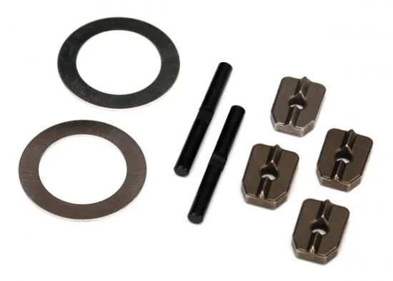 Traxxas X-MAXX Spider gear shaft (2)/ spacers (4)/16x23.5x.5 stainless washer (2) (for 7781X Aluminium differential carrier) &mdash; image 2 of 2