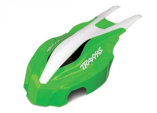 Traxxas Canopy front green/white Aton &mdash; image 2 of 2