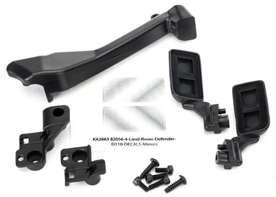 Traxxas Mirrors side (left right)/ snorkel/ mounting hardware &mdash; image 2 of 2
