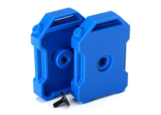 Traxxas Fuel canisters (blue) (2)/ 3x8 FCS (1) — image 2 of 2