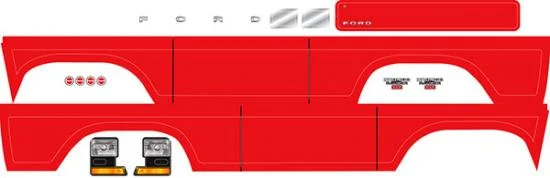 Traxxas Decal sheet Bronco red — image 2 of 2