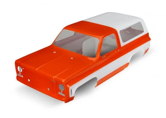 Traxxas Body Chevrolet Blazer (1979) (orange) (requires grille side mirrors door handles windshield wipers decals) — image 2 of 2