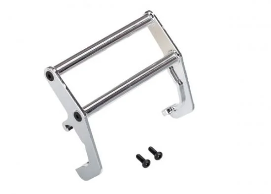 Traxxas Push bar bumper chrome (assembled) (fits 8137 bumper) — image 2 of 2