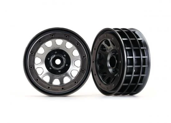 Traxxas Wheels Method 105 2.2 (black chrome beadlock) (beadlock rings sold separately) — image 2 of 2
