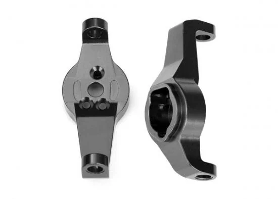 Traxxas Caster blocks 6061-T6 Aluminium (charcoal gray-anodized) left and right &mdash; image 2 of 2