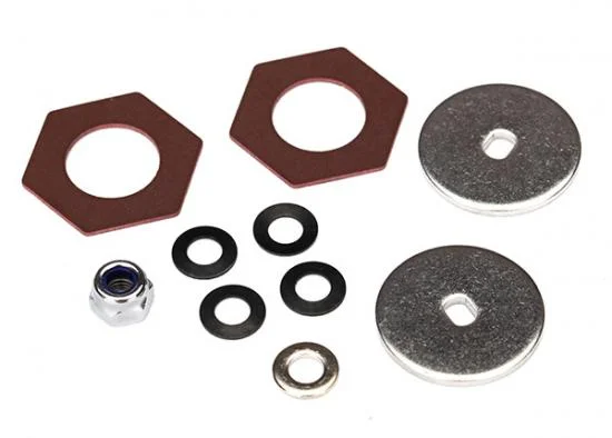 Traxxas Rebuild kit slipper clutch (steel disc (2)/ friction insert (2)/ 4.0mm NL (1)/ spring washers (2) — image 2 of 2