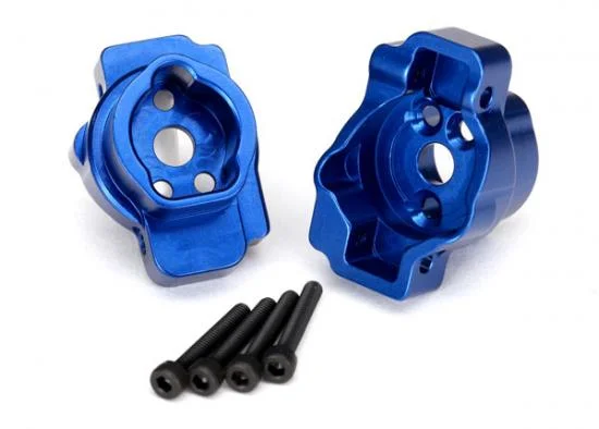 Traxxas Portal drive axle mount rear 6061-T6 Aluminium (blue-anodized) (left and right)/ 2.5x16 CS (4) — image 2 of 2