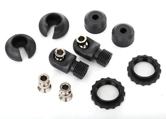 Traxxas Caps spring retainers GTS Shocks (upper cap (2)/ hollow balls (4)/ bottom cap (2)/ upper retainer (2)/ lower retainer (2) — image 2 of 2