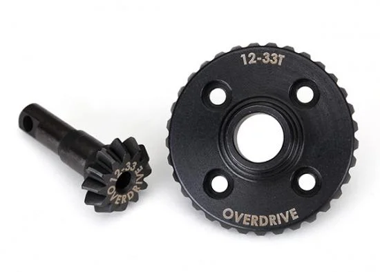 Traxxas TRX-4 Machined Differential Ring Gear and Pinion Gear - Overdrive 12-33T — image 2 of 2