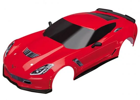 Traxxas Body Chevrolet Corvette Z06 red (painted decals applied) — image 2 of 5