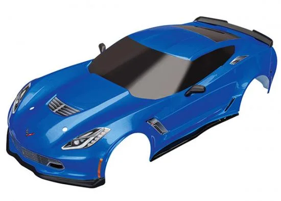 Traxxas Body Chevrolet Corvette Z06 blue (painted decals applied) — image 2 of 5