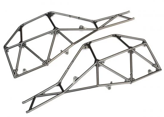 Traxxas Tube chassis side section (left right) (satin black chrome-plated) — image 2 of 2