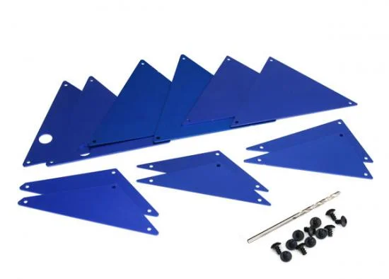 Traxxas Tube chassis inner panels Aluminium (blue-anodized) (front (2)/ wheel well (4)/ middle (4)/ rear (2) — image 2 of 2