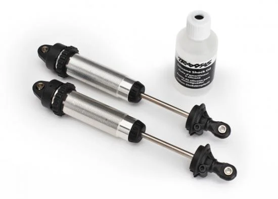 Traxxas Shocks GTR 134mm silver Aluminium (fully assembled w/o springs) (front threaded) (2) — image 2 of 2