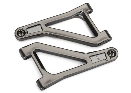 Traxxas Suspension arms upper (left right) (satin black chrome-plated) (assembled with hollow balls) — image 2 of 2