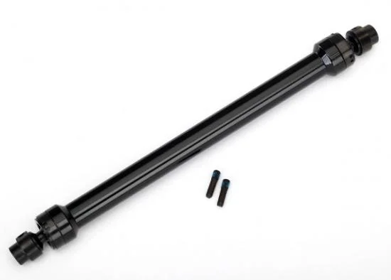 Traxxas Driveshaft center rear 6061-T6 Aluminium (black-anodized) (fully assembled)/ 3mm screw pin (2) — image 2 of 2