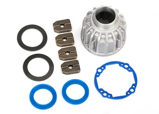 Traxxas Carrier differential Aluminium (front or center)/ x-ring gaskets (2) ring gear gasket/ 14.5x20 TW (2) &mdash; image 2 of 2