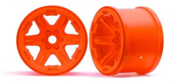 Traxxas Wheels 3.8 (orange) (2) (17mm splined) — image 2 of 2