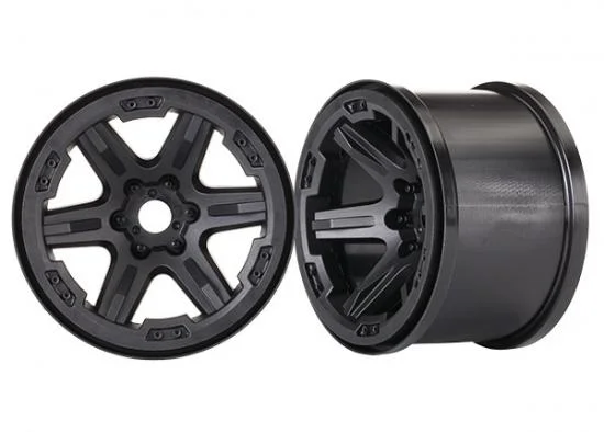 Traxxas Wheels 3.8 (black) (2) (17mm splined) — image 2 of 2