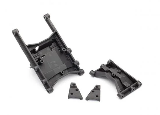 Traxxas Chassis crossmember (intermediate (1) rear (1)/ Shock mounts (left right) &mdash; image 2 of 2