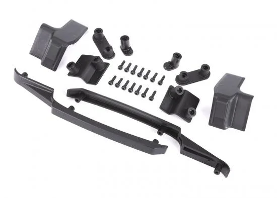 Traxxas Body reinforcement set, black/ skid pads (roof)/ 3x10mm CS (14) (fits 10211 body) &mdash; image 2 of 2