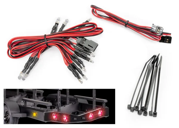 Traxxas Wire harness, LED lights/ zip ties (10)/ zip tie mounts (4) (fits 10350 + 10650 boat trailers) &mdash; image 3 of 3