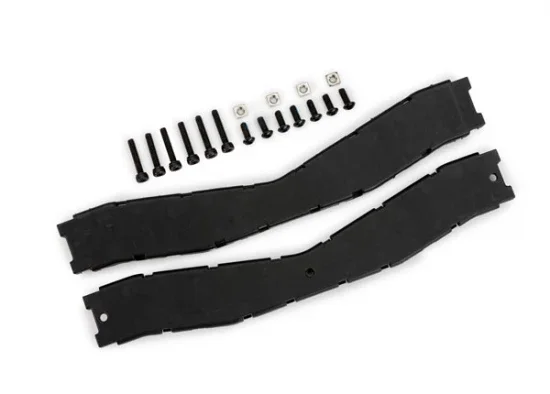 Traxxas Crossmember, front (top + bottom), boat trailer/ 3x8mm BCS (black stainless) (7)/ 3x15mm CS (black stainless) (6)/ M3x0.5mm square nuts (4) — image 2 of 2
