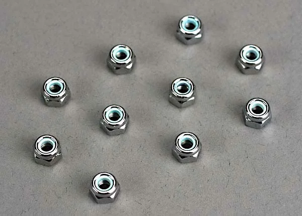 Traxxas Nuts 4mm nylon locking (6) &mdash; image 4 of 4