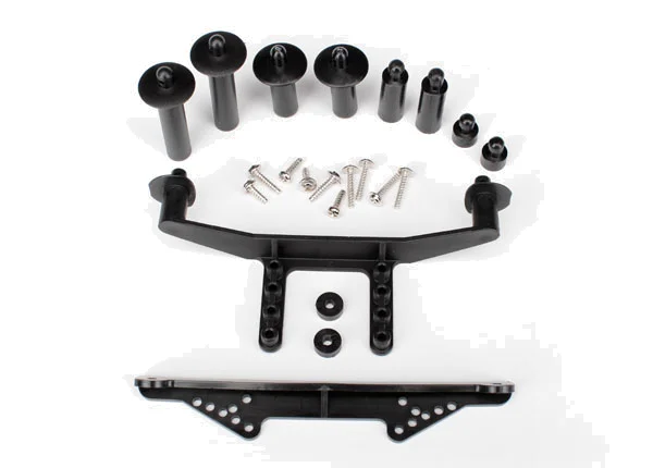 Traxxas Body mount front rear (black)/ body posts 52mm (2) 38mm (2) 25mm (2) 6.5mm (2)/ body post extensions (2)/ hardware — image 3 of 3