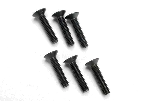 Traxxas Screws 4x18mm countersunk machine (hex drive) (6) — image 3 of 3