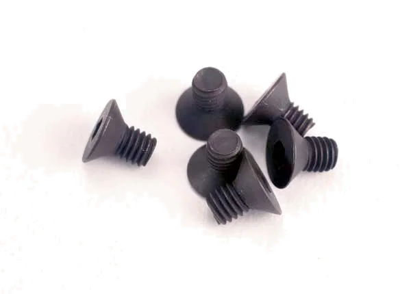 Traxxas Screws 3x5mm countersunk machine (6) (hex drive) &mdash; image 2 of 2