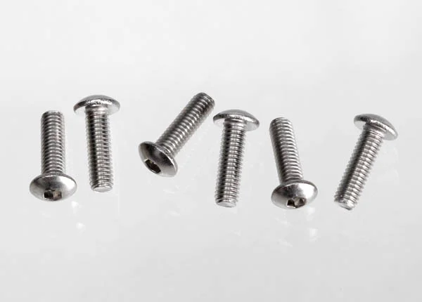Traxxas Screws 3x10 button-head machine (hex drive) (stainless steel) (6) — image 2 of 2
